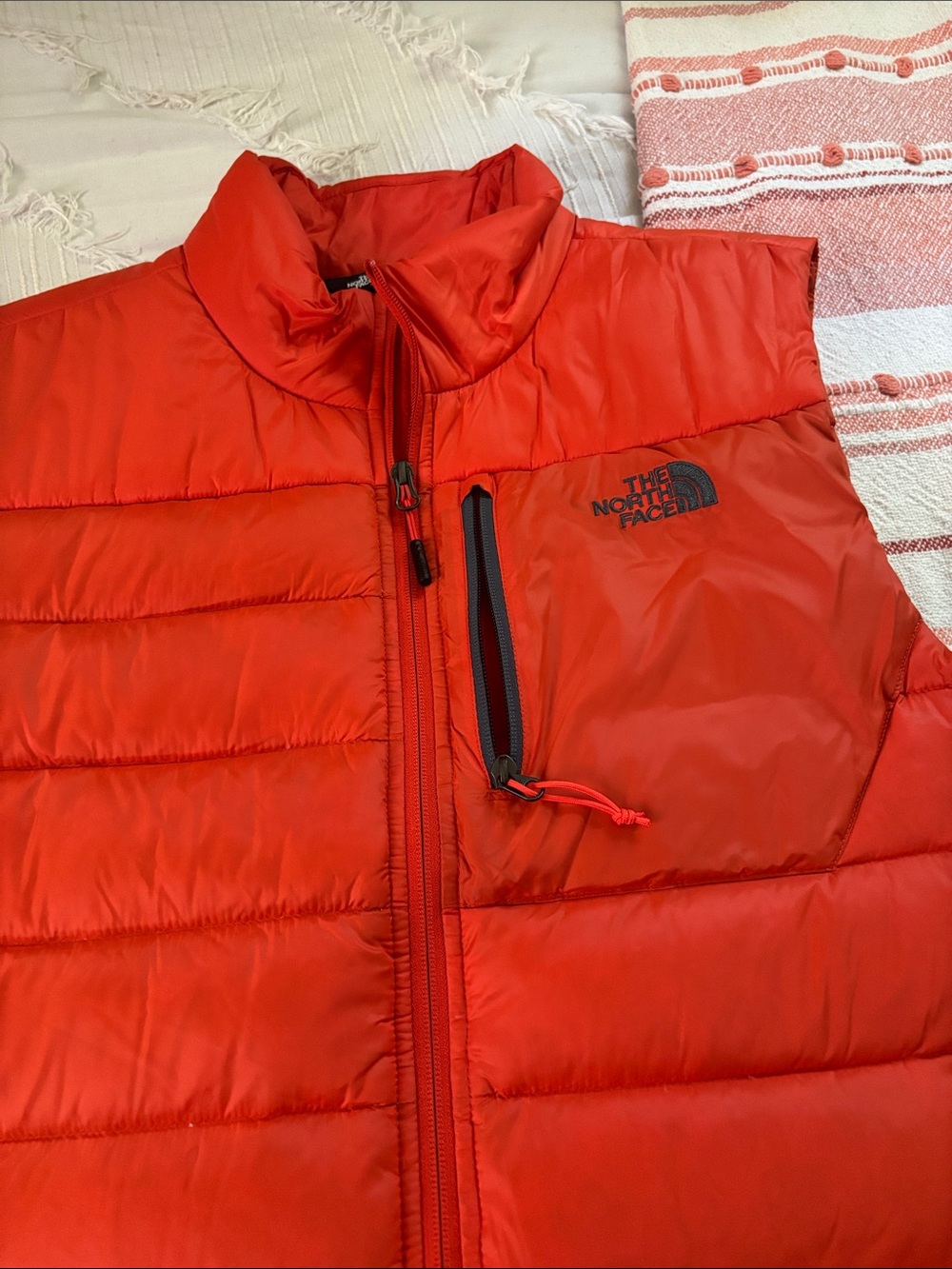 The North Face Orange Quilted Puffer Vest - Picture 4 of 4